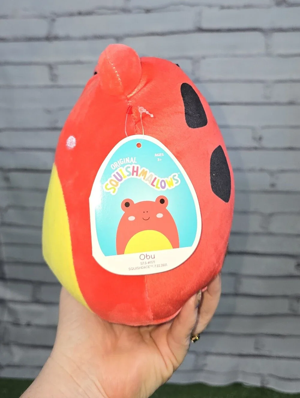 Squishmallow Obu The Red Frog 7.5in Plush